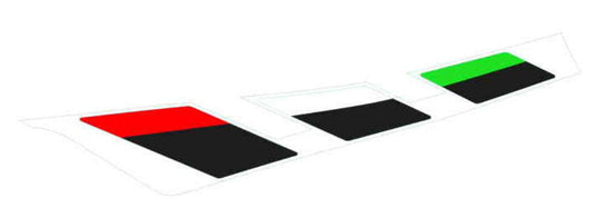 OEM Aprilia RH Fuel Tank Decal 'Tricolore Banding'