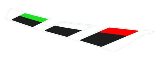 OEM Aprilia LH Fuel Tank Decal 'Tricolore Banding'