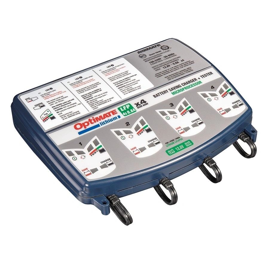 Optimate Lithium Battery Charger - Quad Bank - TM485