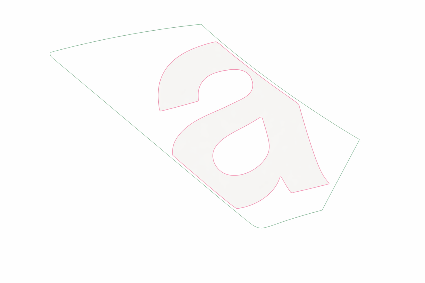 OEM Aprilia LH Mid Fairing Decal 'a'
