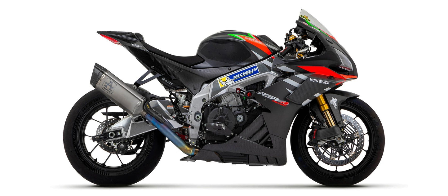 Arrow Pista Slip-On Exhaust for 2017-2020 Aprilia RSV4 & 2017-2020 Aprilia Tuono V4