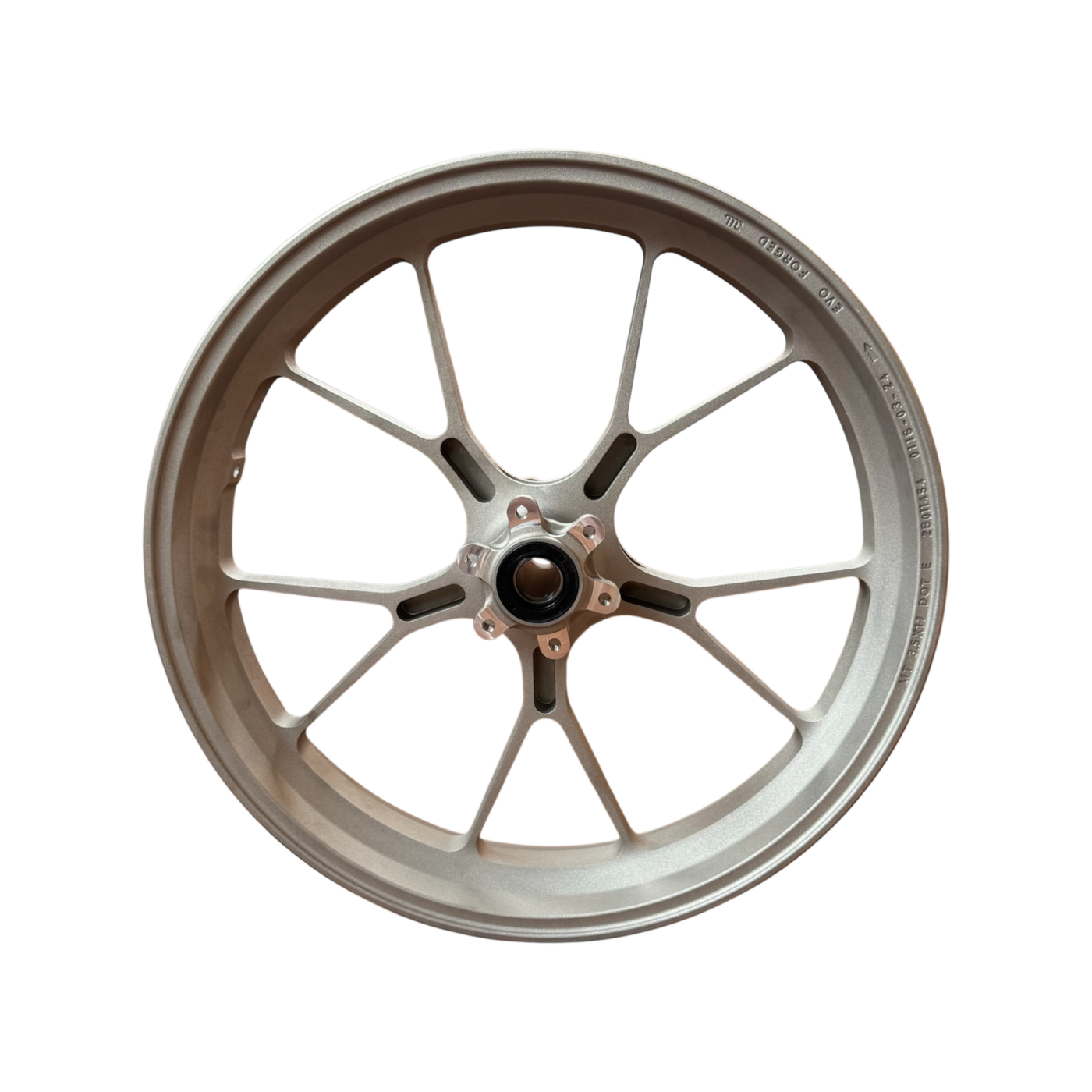 OEM Aprilia Forged Aluminum Front Wheel - Titanium Color