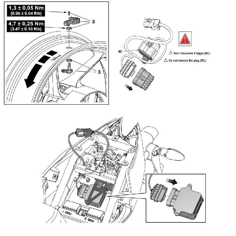 OEM Aprilia Tire Pressure Monitoring System