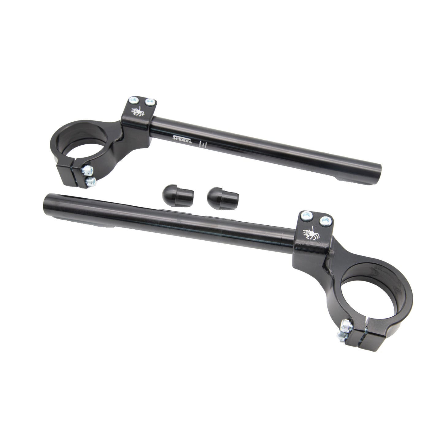 Spider 25mm Offset 25mm Riser Billet Clip-On Set