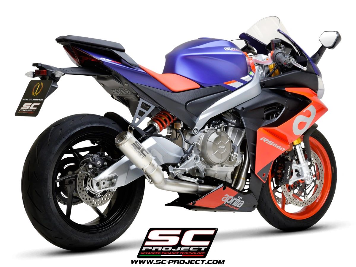 SC Project CR-T Titanium Full Exhaust for Aprilia RS 660 & Aprilia Tuono 660