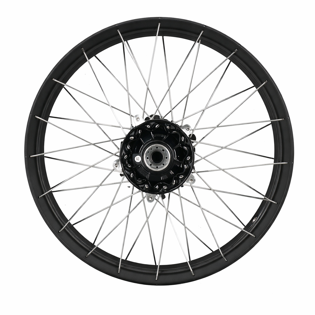 OEM Aprilia Front Wheel w/Bearings & Axle Seals - Black 2.15x21