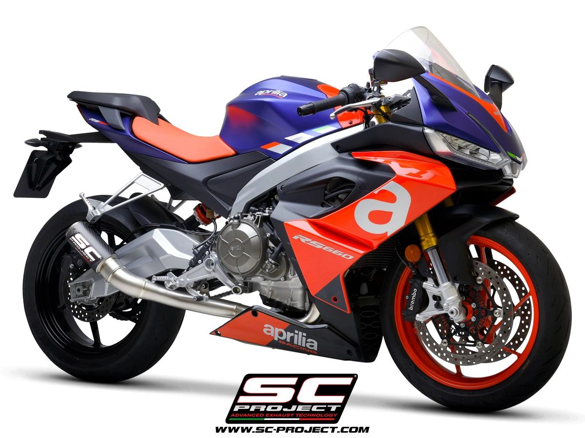SC Project CR-T Titanium Full Exhaust for Aprilia RS 660 & Aprilia Tuono 660