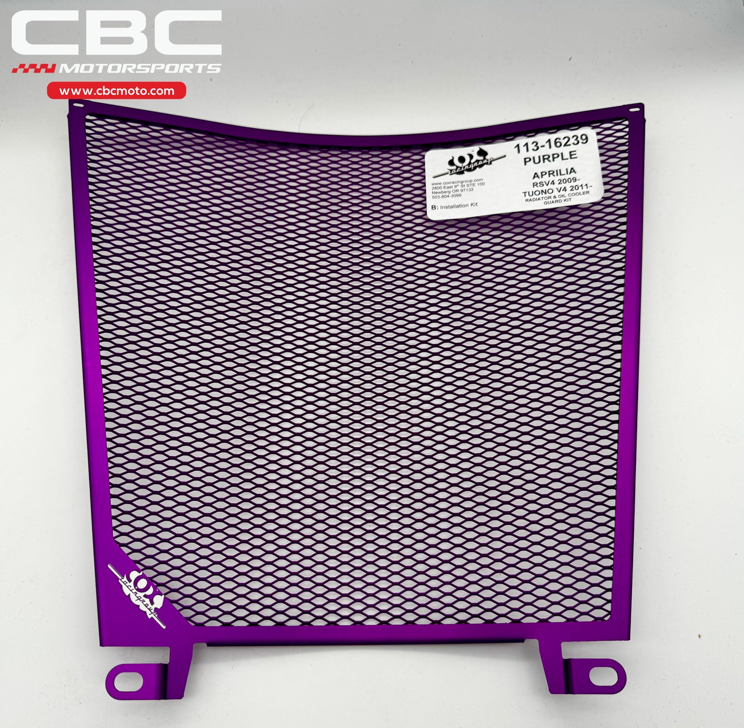 Cox Racing Group Radiator and Oil Cooler Guards