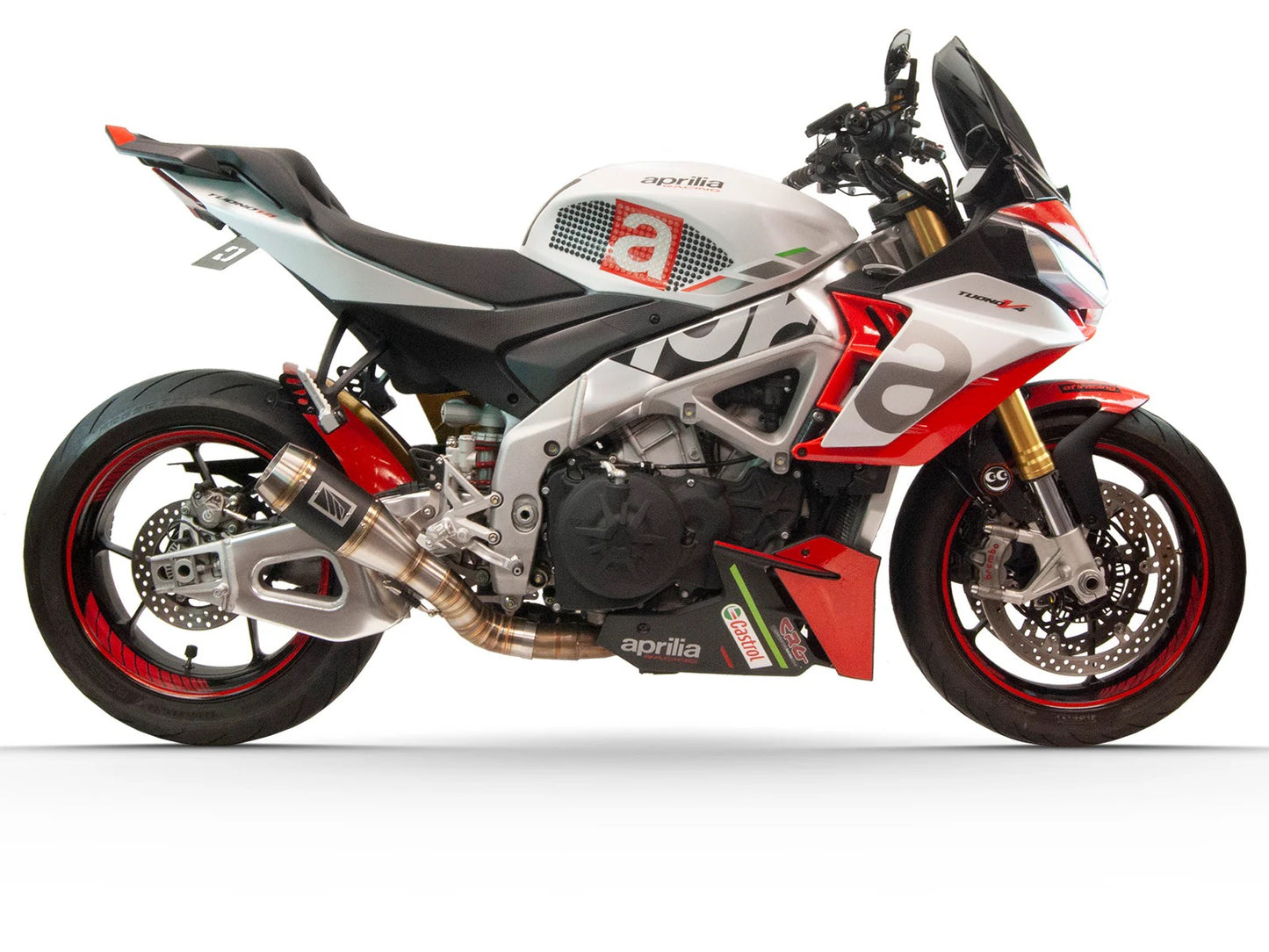 Competition Werkes GP Slip-On Exhaust for 2021-2024 Aprilia RSV4 & 2021-2024 Aprilia Tuono V4