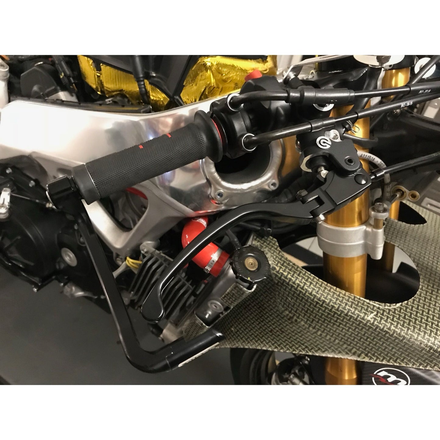 Spider Billet Brake & Clutch Lever Guard Set (Black)