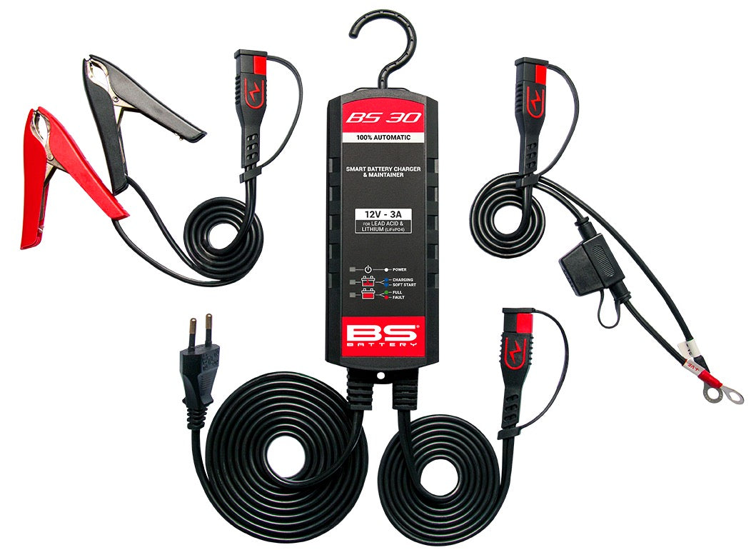 BS Battery BS 30 3A Battery Charger & Maintainer