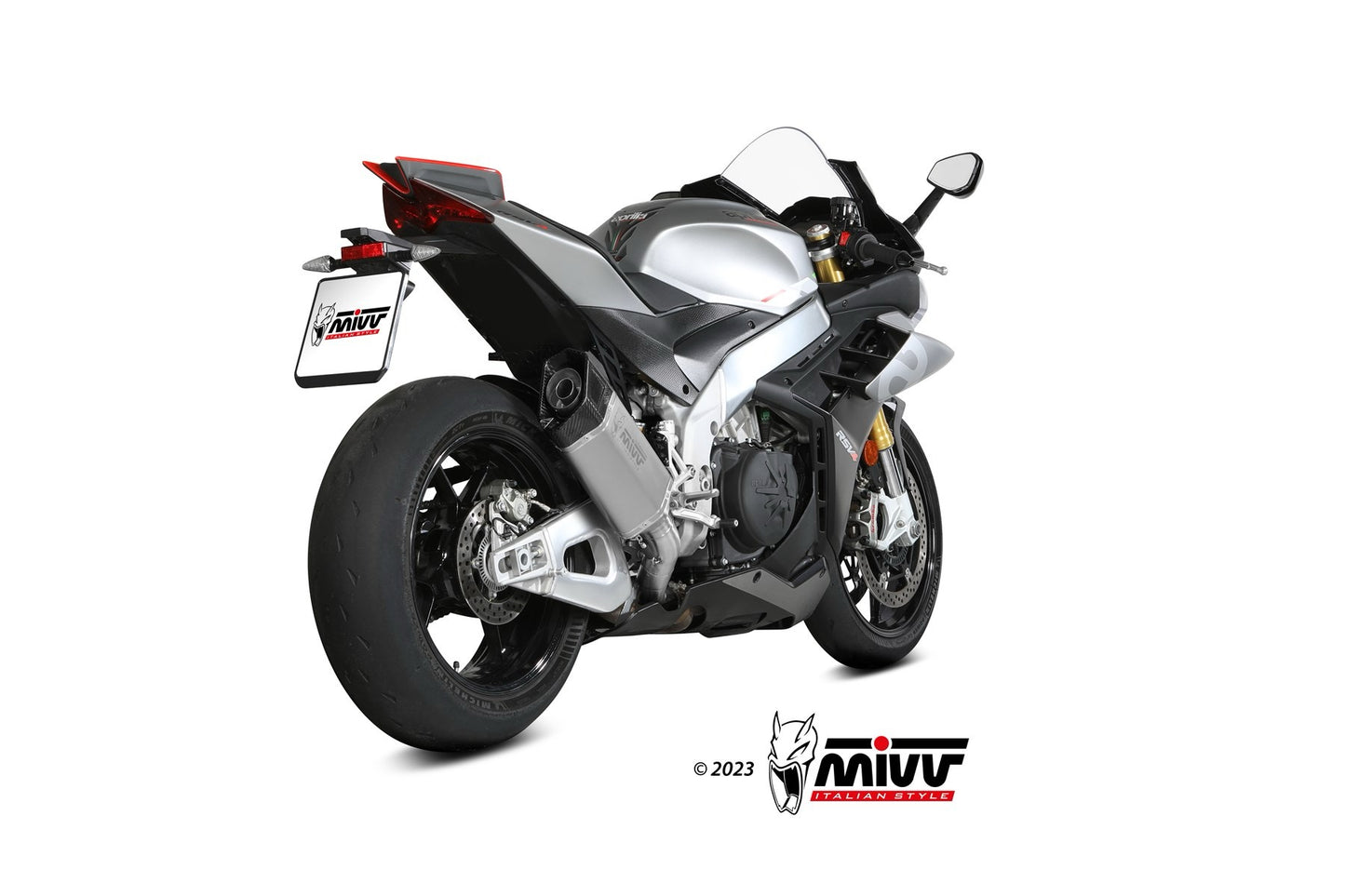 MIVV SR-1 Exhaust for 2021-2024 Aprilia RSV4 & 2021-2024 Aprilia Tuono V4