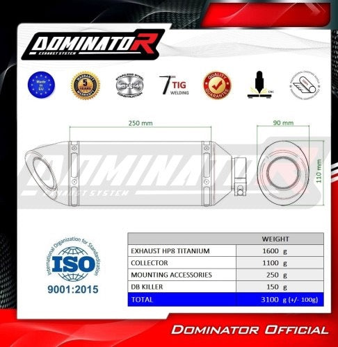 Dominator HP8 Full Exhaust System