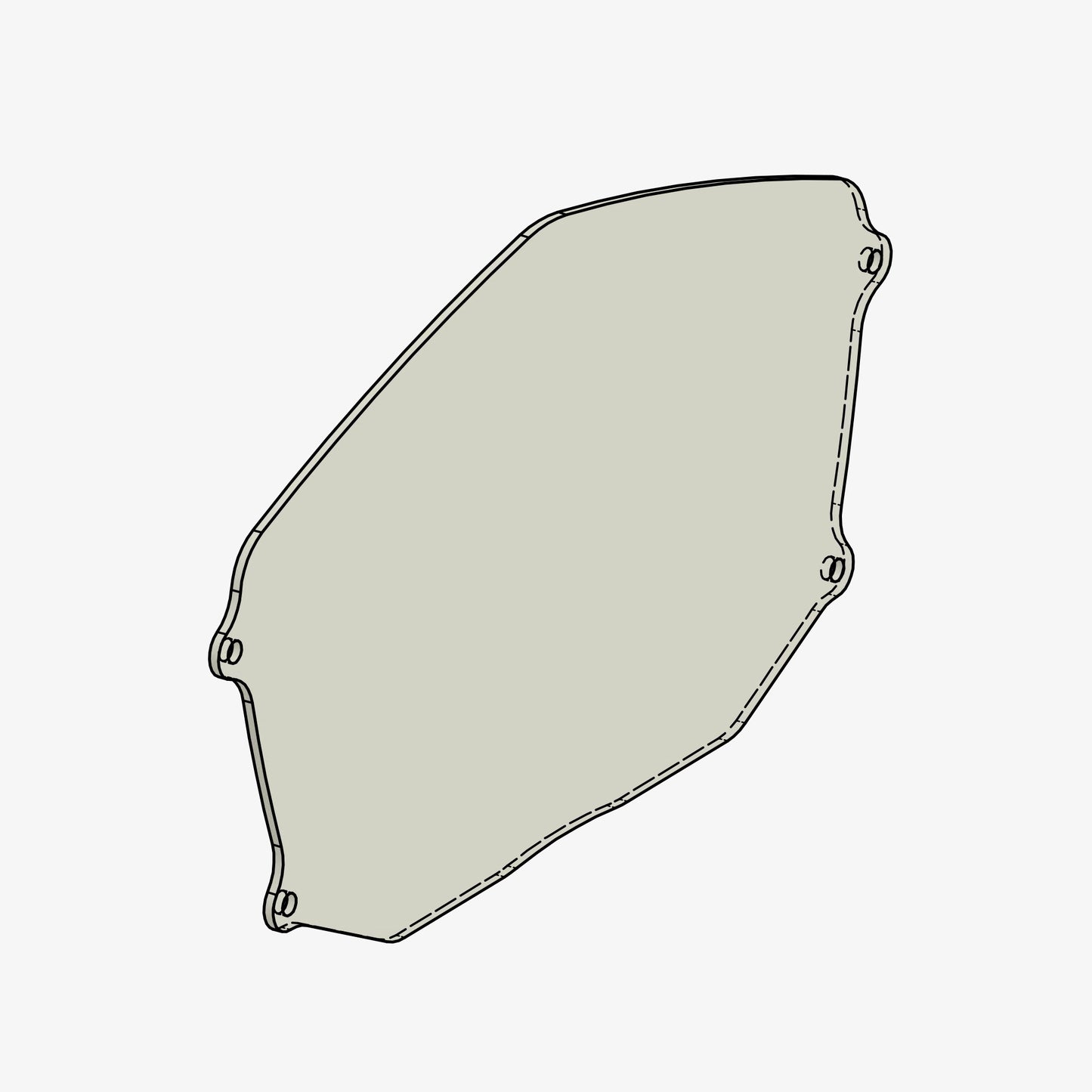 Bonamici Racing Billet Aluminum Dash Cover Replacement Glass