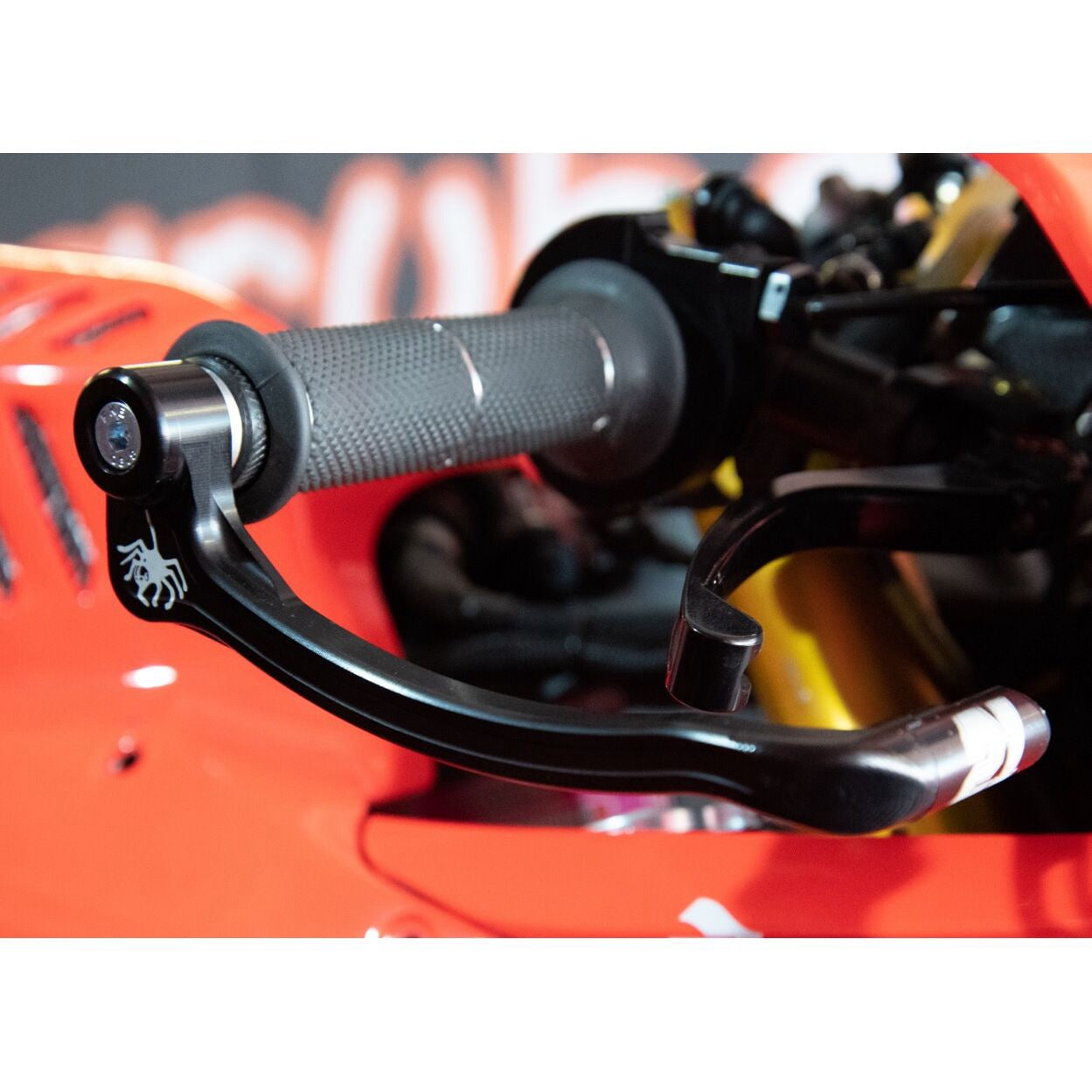 Spider Billet Brake & Clutch Lever Guard Set (Black)