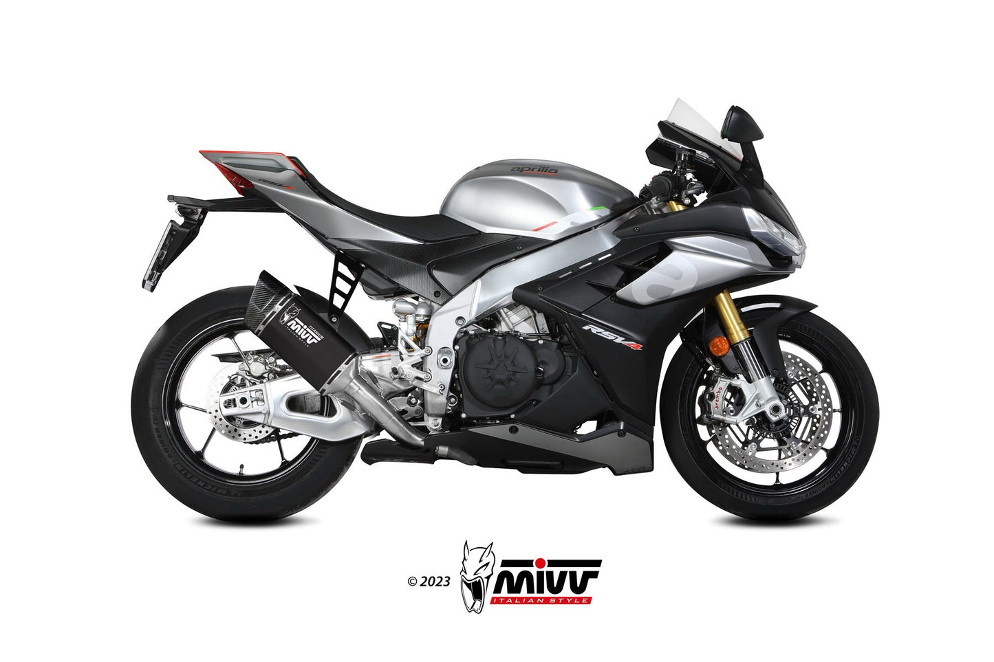 MIVV SR-1 Exhaust for 2021-2024 Aprilia RSV4 & 2021-2024 Aprilia Tuono V4