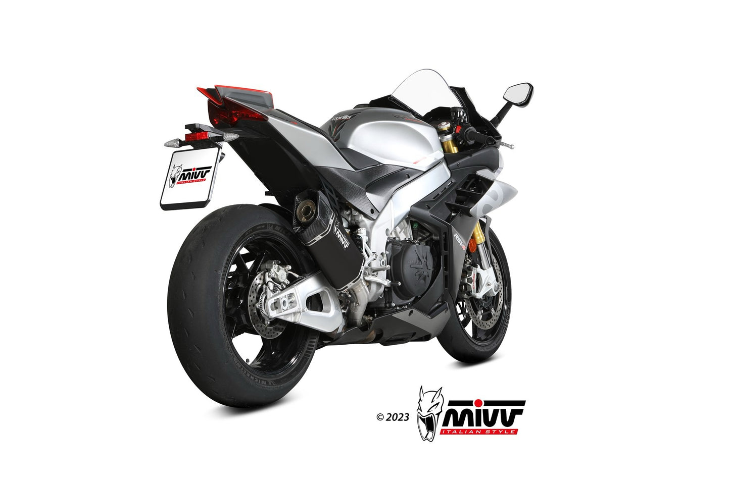 MIVV SR-1 Exhaust for 2021-2024 Aprilia RSV4 & 2021-2024 Aprilia Tuono V4