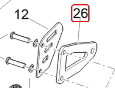OEM Aprilia Exhaust Hanger Bracket