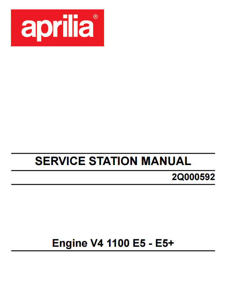 OEM Aprilia Engine Service Manual - 2021-2025 RSV4