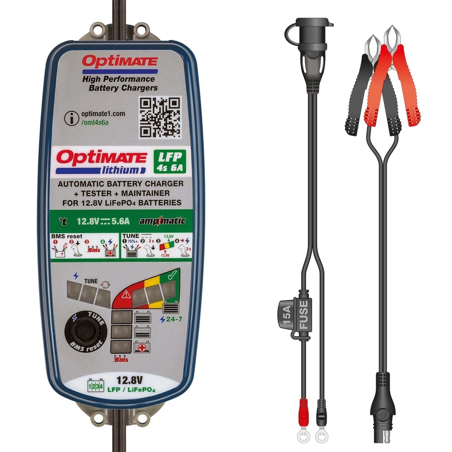 Optimate Lithium 4s 6A Battery Charger, Tester and Maintainer