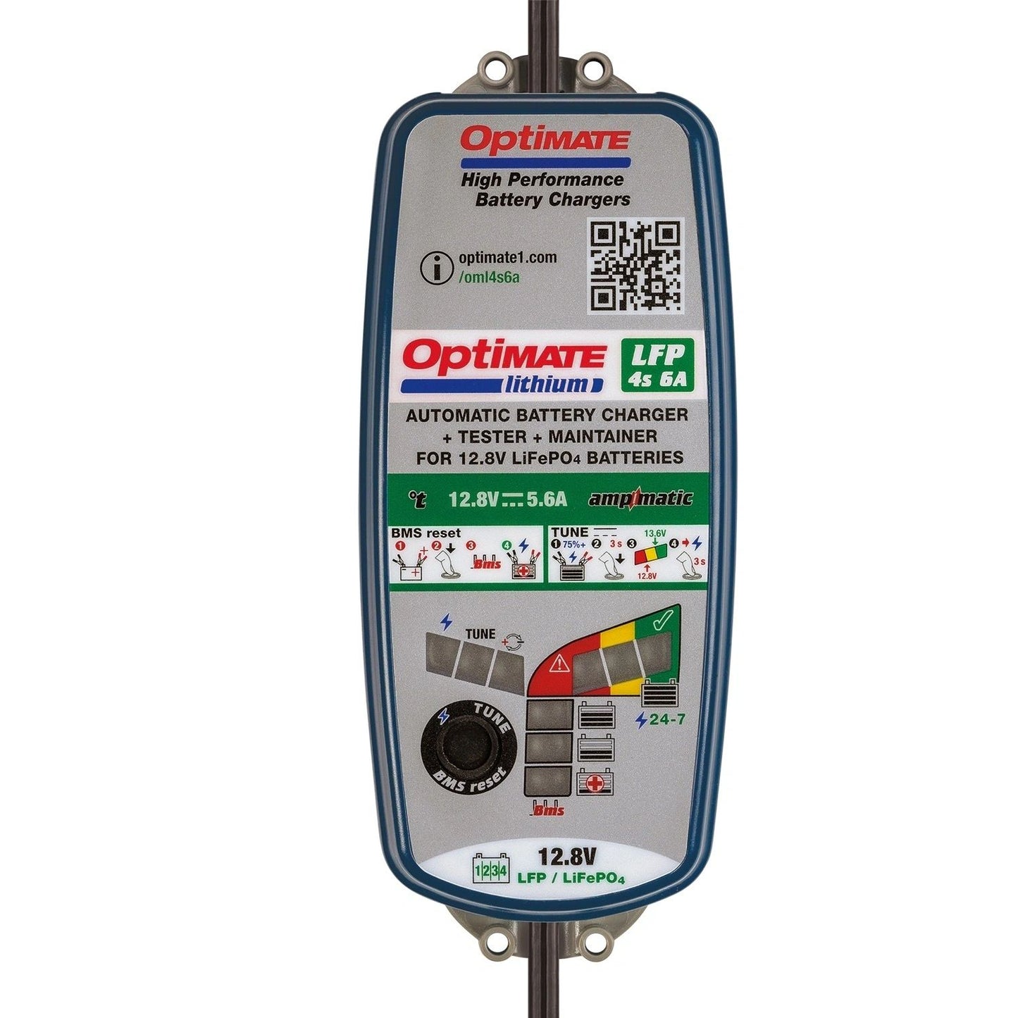 Optimate Lithium 4s 6A Battery Charger, Tester and Maintainer