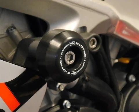 Evotech Performance Crash Bobbins / Frame Sliders for 2009-2020 Aprilia RSV4