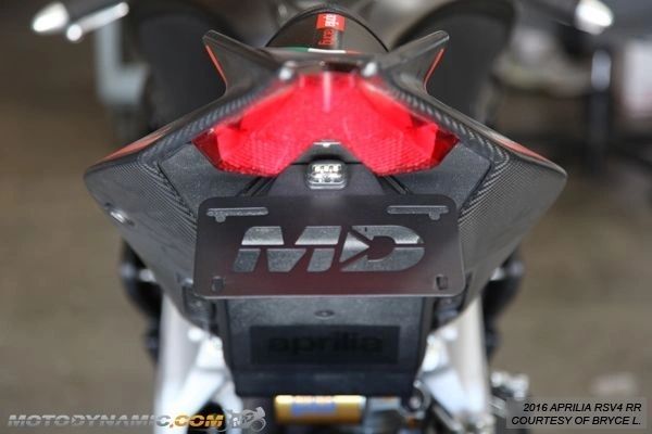 MotoDynamic Fender Eliminator for 2009-2020 Aprilia RSV4 & 2011-2020 Aprilia Tuono V4