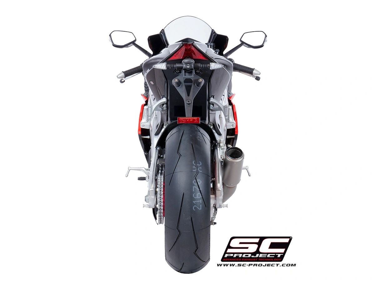 SC Project CR-T Exhaust - "Low Mount" for 2017-2020 Aprilia RSV4 & 2017-2020 Aprilia Tuono V4