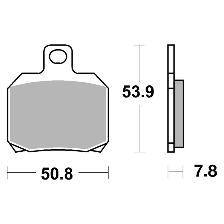 SBS LS Sintered Rear Brake Pads