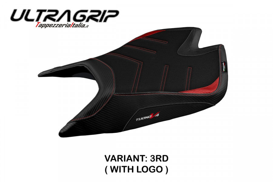 Tappezzeria Italia Seat Cover for 2021-2024 Aprilia Tuono V4 1100 Factory - Ultragrip