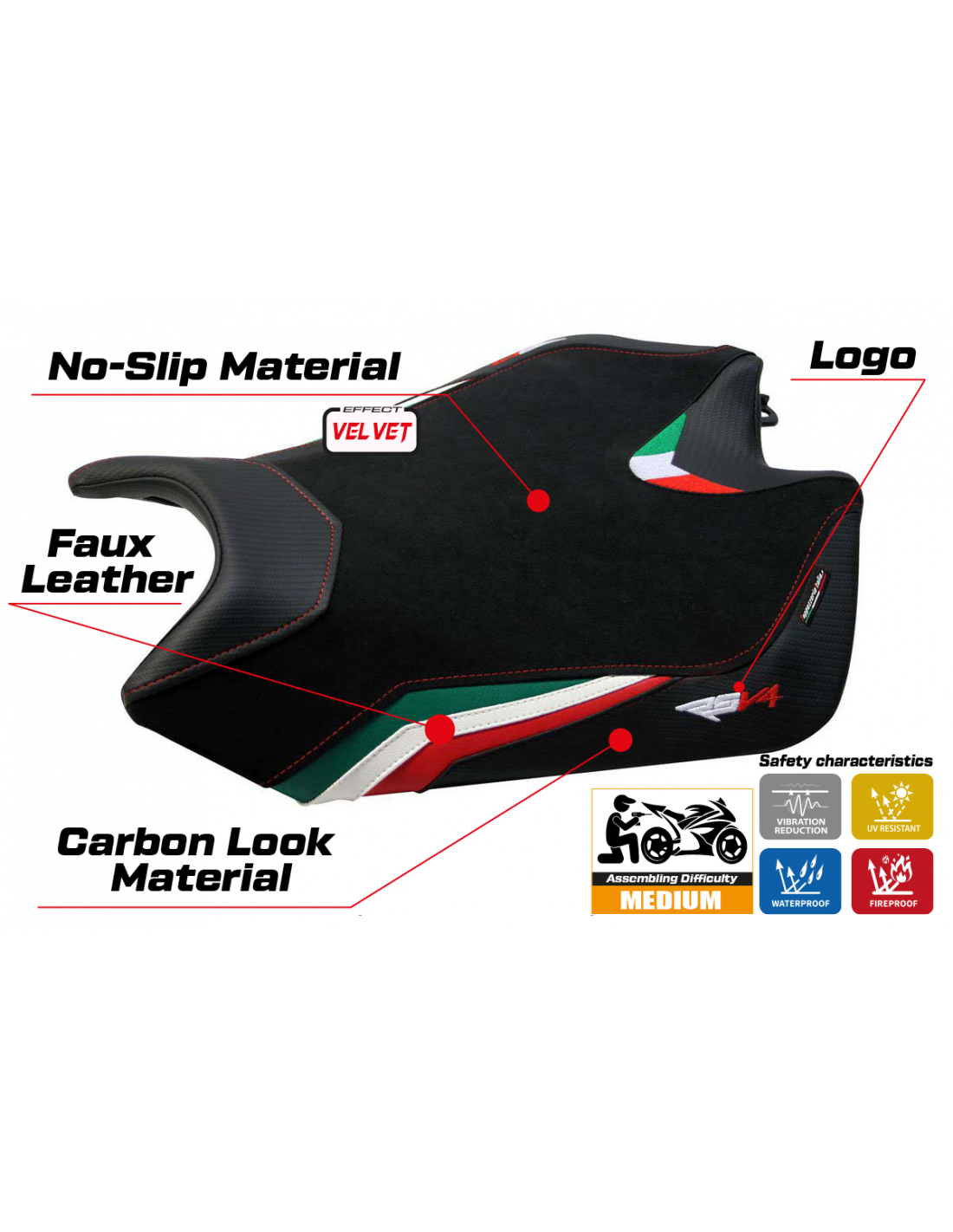 Tappezzeria Italia Seat Cover - Velvet