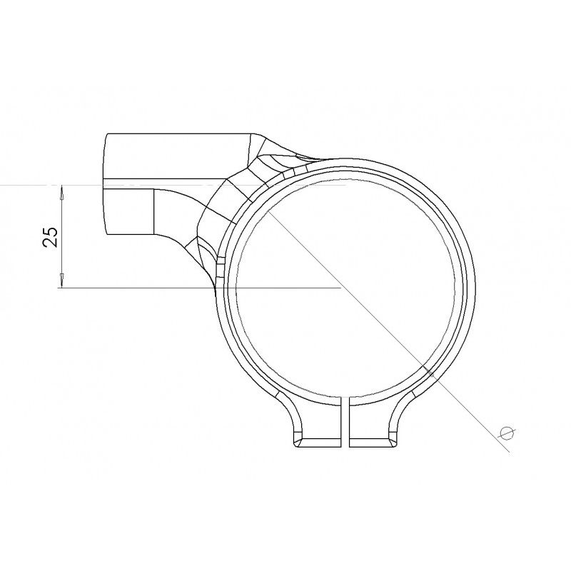 Spider 25mm Offset Billet Clip-On Set