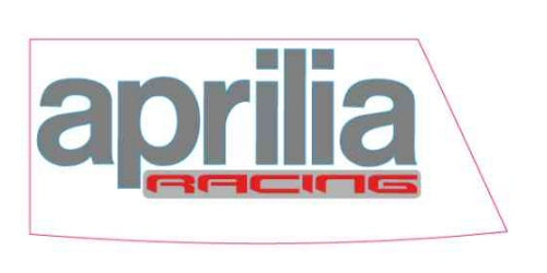 OEM Aprilia RH Fuel Tank Decal Aprilia Racing