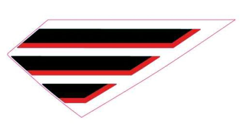 OEM Aprilia LH Fuel Tank 3 Stripe Decal