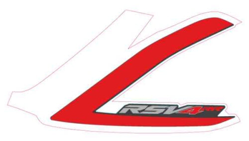 OEM Aprilia LH Rear Fairing Decal