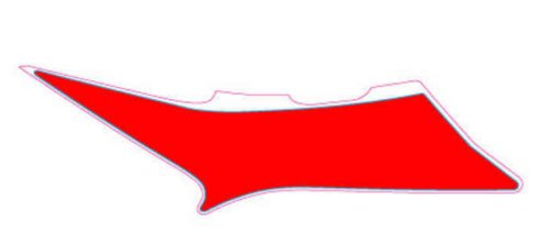 OEM Aprilia RH Air Duct Floor Decal