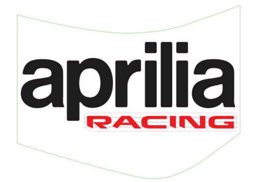 OEM Aprilia RH Fuel Tank Decal 'aprilia racing'