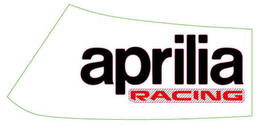 OEM Aprilia LH Fuel Tank Decal 'aprilia racing'