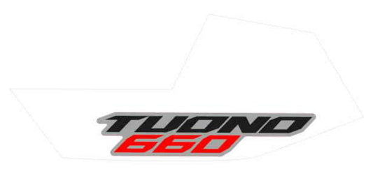 OEM Aprilia LH Rear Fairing Decal 'Tuono 660'
