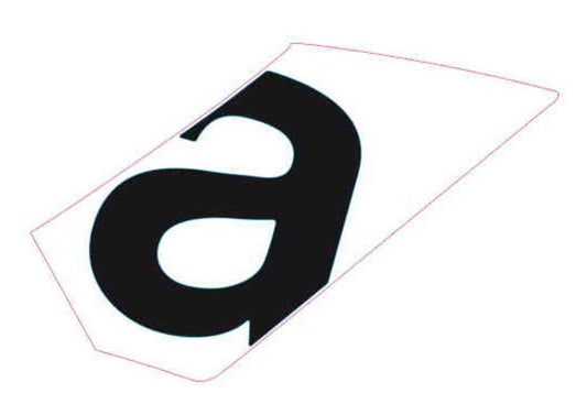 OEM Aprilia RH Mid Fairing Decal 'a'