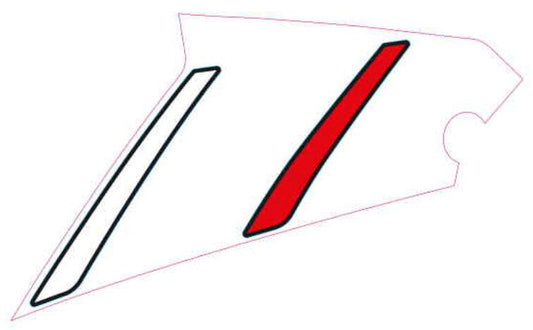 OEM Aprilia LH lower fairing decal Colour: Speed White