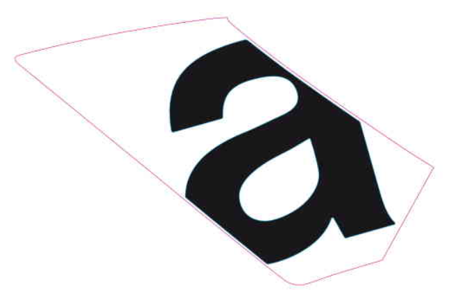 OEM Aprilia LH Mid Fairing Decal 'a'