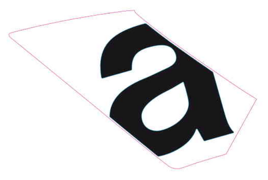OEM Aprilia LH Mid Fairing Decal 'a'