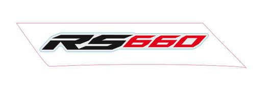 OEM Aprilia LH side fairing decal 'RS 660'