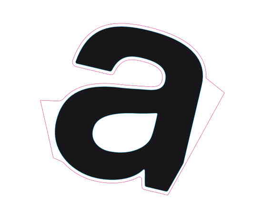 OEM Aprilia RH side fairing decal "A"