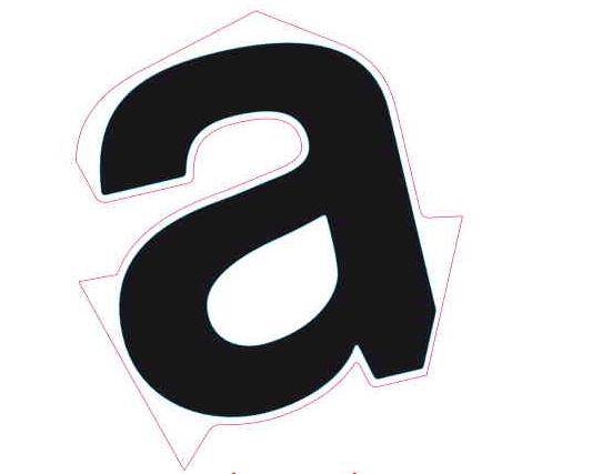 OEM Aprilia LH side fairing decal "A"