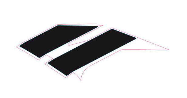 OEM Aprilia LH strip decal Colour: TOOFAST [TF]