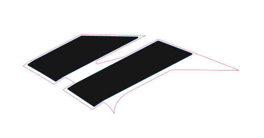 OEM Aprilia LH strip decal Colour: TOOFAST [TF]