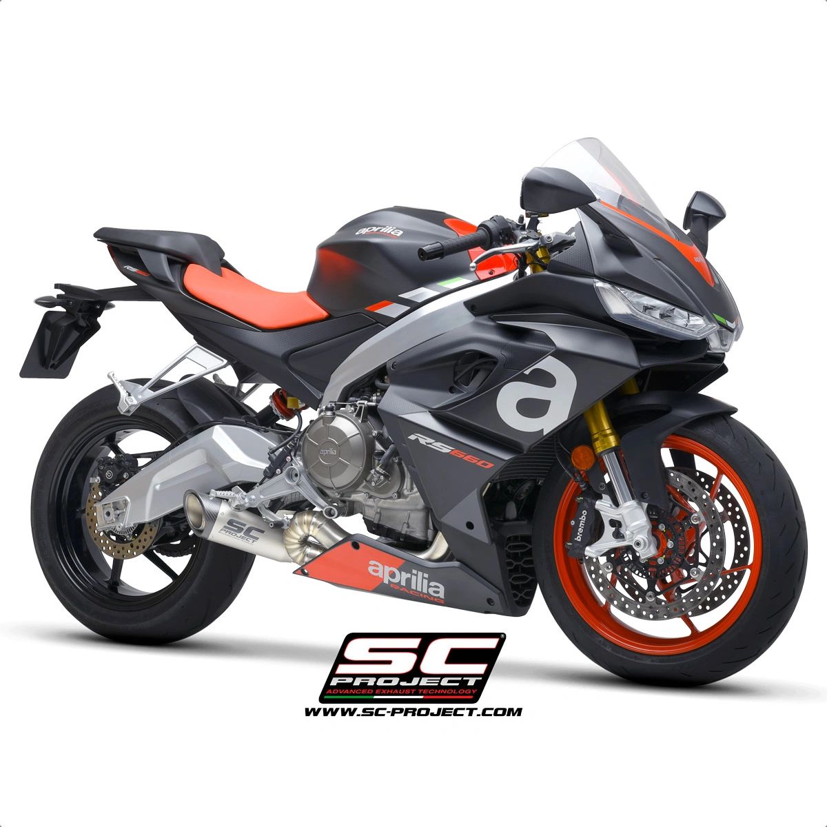 SC Project S1 Full Titanium Exhaust for Aprilia RS 660 & Aprilia Tuono 660