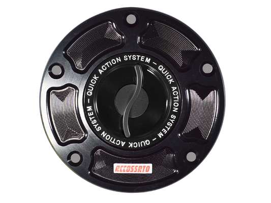 Accossato Racing Keyless Aluminum Fuel Cap - Aprilia RSV4 & Aprilia Tuono V4